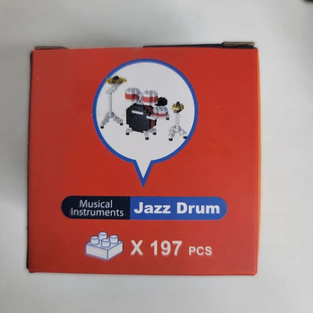 Fun Little‎ Toys Musical Instruments Building Blocks Lot Of 6 Micro Blocks New